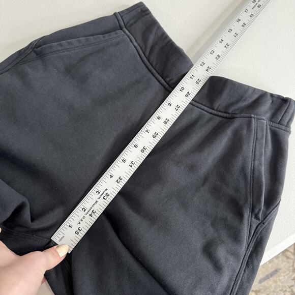 Lululemon Relaxed High-Rise Jogger Pants Womens 2 Black Cotton Terry Sweatpants - Picture 10 of 11